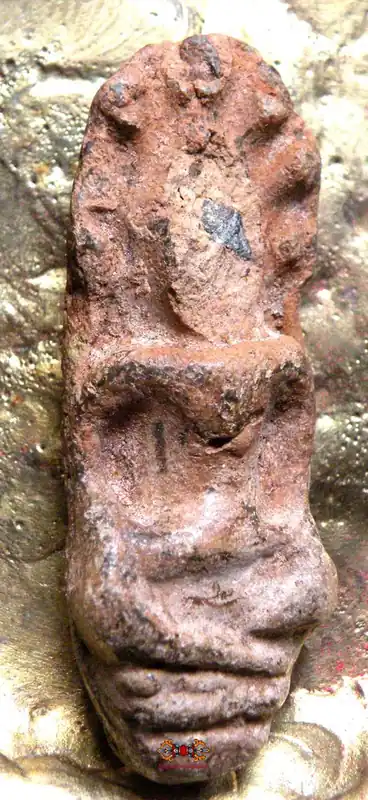 Rare antique Thai votive tablet - Phra Naphok Buddha Amulet.