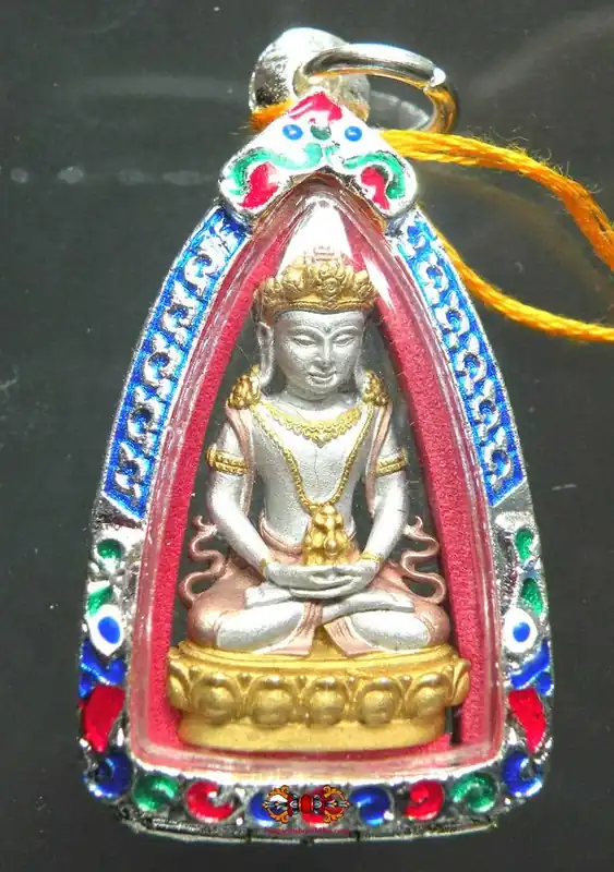 Precious amulet of Buddha Amitayus (Long-life Buddha) - Temple of the Most Venerable LP Pae.