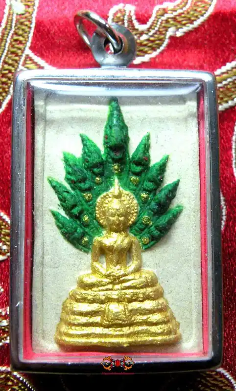 Amulet of the Buddha under the Naga King Phra Naphok - Venerable LP Rak.