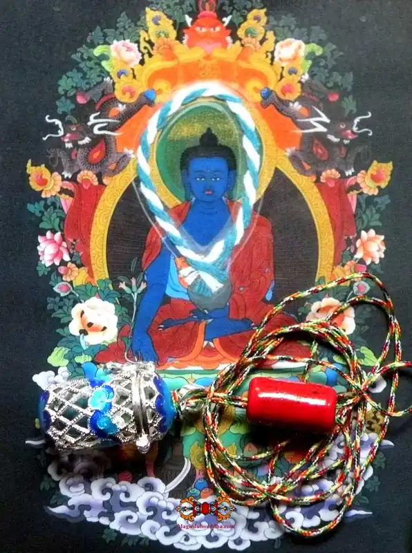 Tibetan Sacred Pill of Medicine Buddha - Sangye Menla Rilbu.