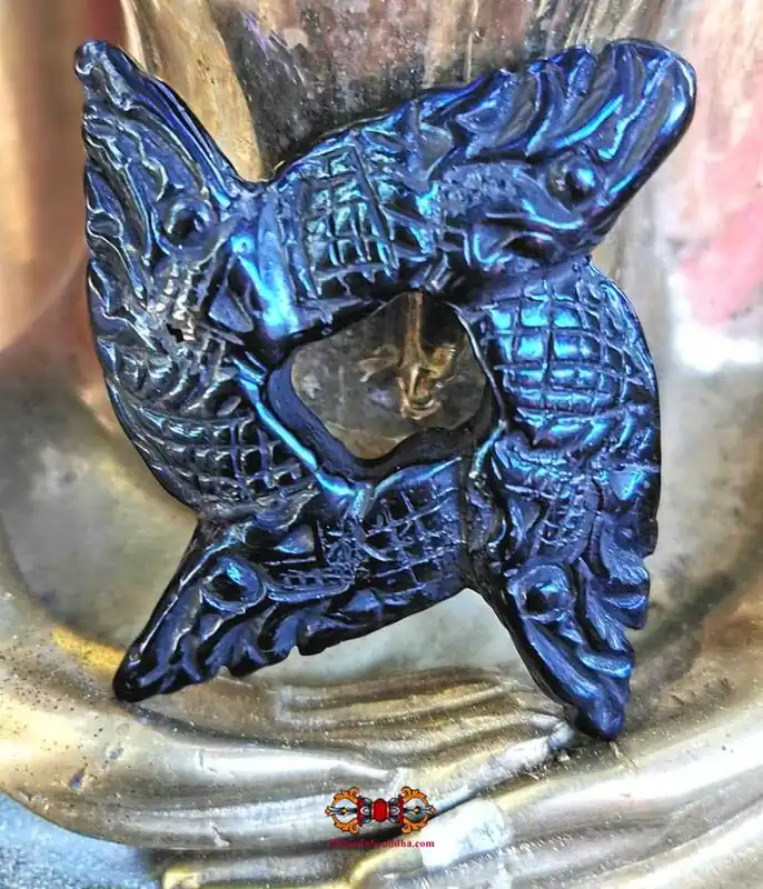 Sudarshan Chakra Alchemical Wheel with Nagas - Wat Po Chai.