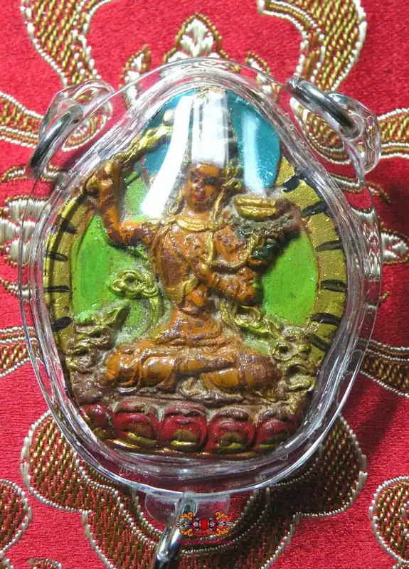 Large Tibetan Tsa Tsa Amulet of Manjushri - His Holiness the Dalai Lama.