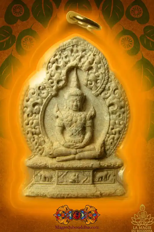 Precious amulet Somdej Ong Pathom Boroma Jakkapat - Wat Saket.