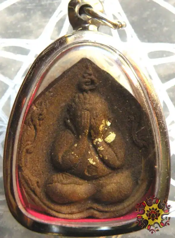 Thai Protective Buddha Amulet Phra Pidta - Wat Lahanrai.