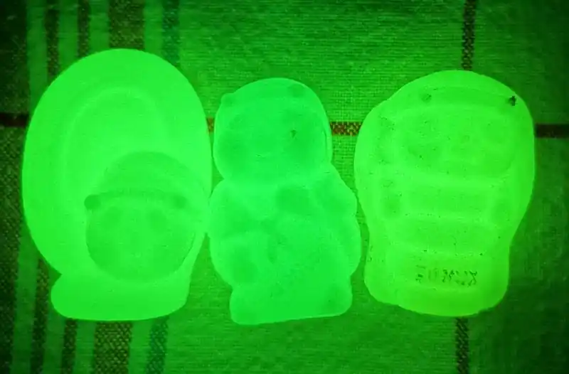 Bonux Fireflies - Vintage fluorescent advertising toys.