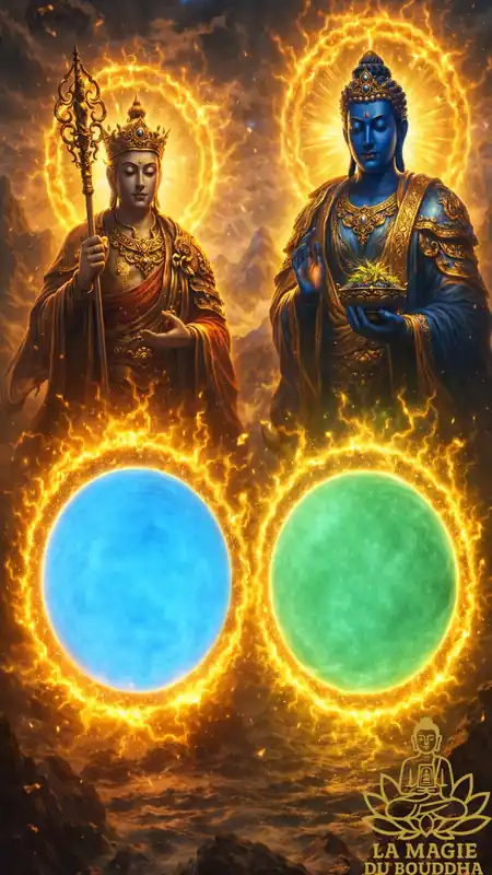 Ye Ming Zhu Fluorescent Chinese Sacred Stone Balls - Green or Blue.