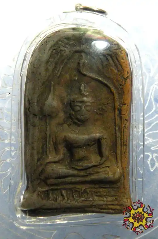 Ancient Thai votive tablet of the Buddha.