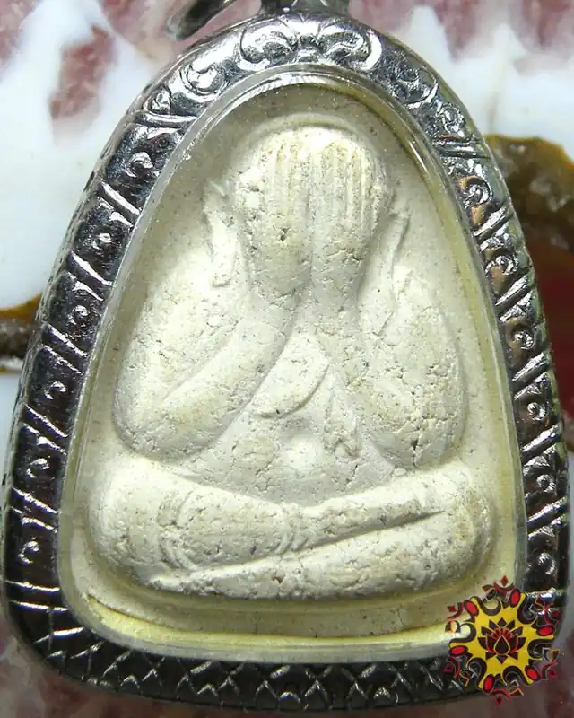 White Thai Phra Pidta Amulet - Wat Krasa Khao.