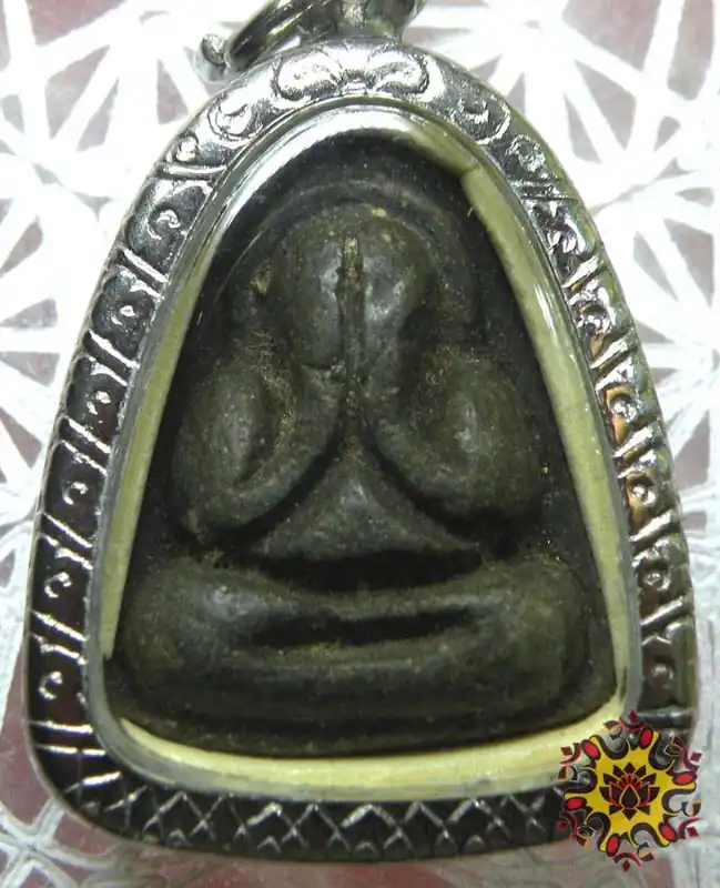 Black Thai Phra Pidta Amulet - Venerable LP Kai.