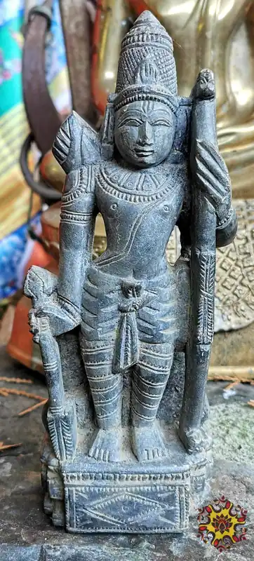 Stone statue of the God Rama.