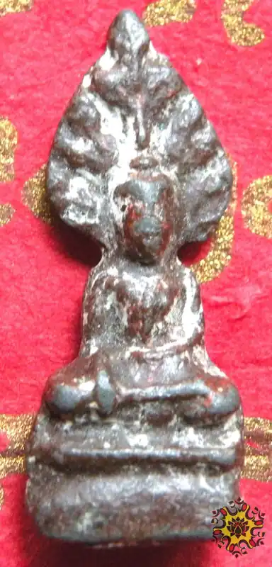 Small antique Thai Buddha made of lead.