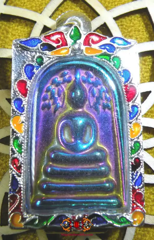 Thai Phra Somdej Amulet in Lek Lai Rung.