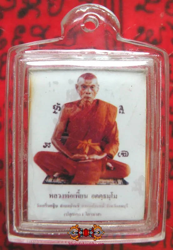 Thai amulet relics of the Most Venerable LP Pian Akathamo.