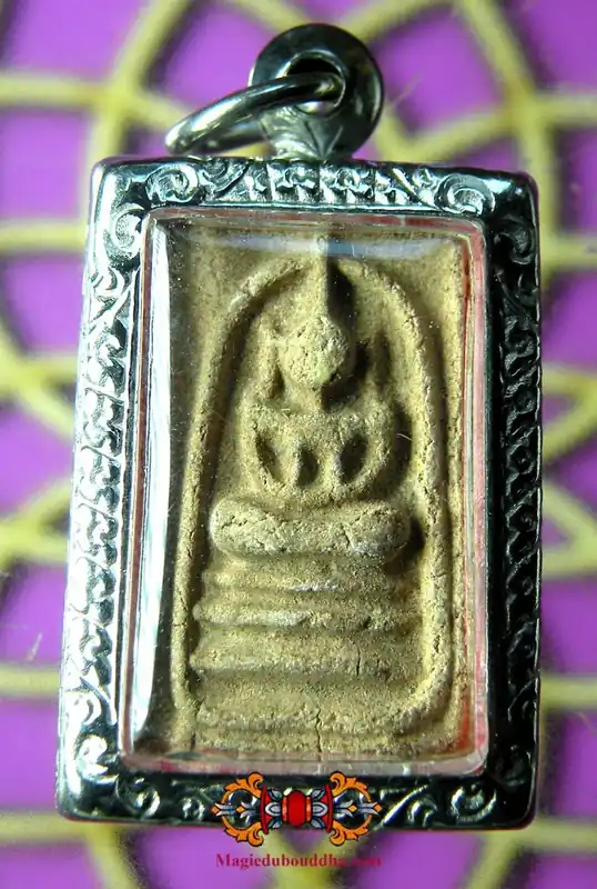 Small Phra Somdej Amulet (with relic stones) - Most Venerable LP Foo.