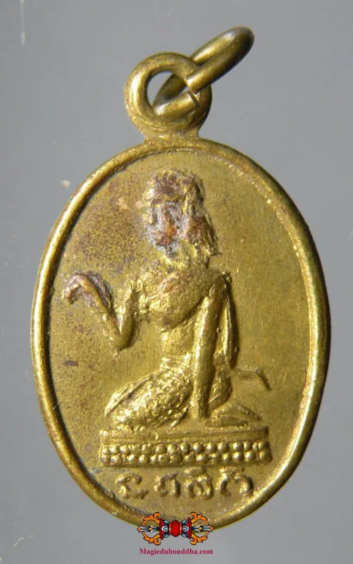Ancient Medal of Mae Nang Kwak and Buddha Luang Phor Jong - Venerable LP Thiam and LP Nai