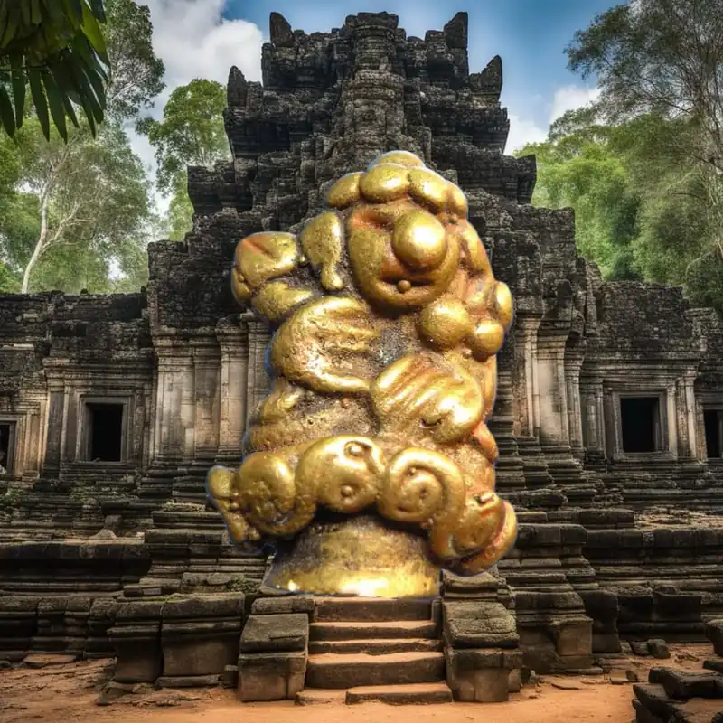 Phra Upakut amulet from Cambodia.