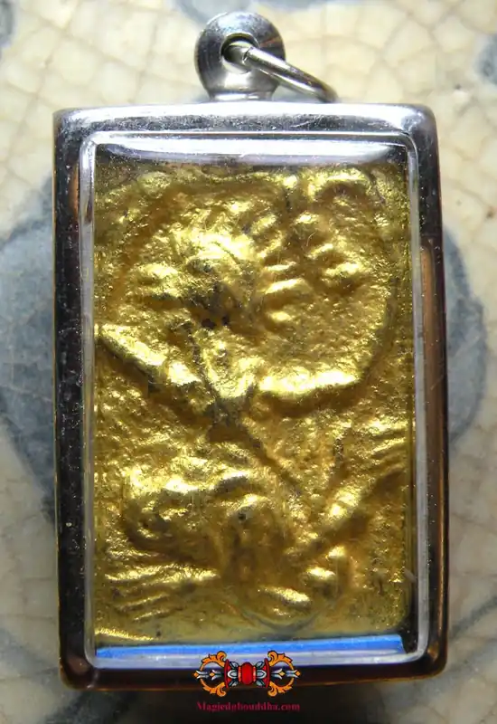 Golden Hanuman Amulet - Wat Kositharam (Temple of the Most Venerable LP Guay).