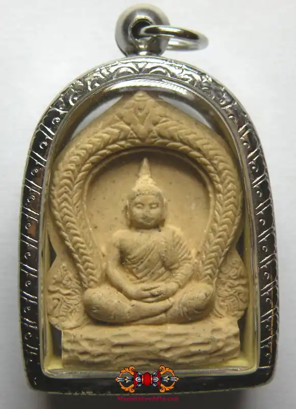 Thai Amulet of Buddha Phra Puthajao and Hanuman - Most Venerable LP Foo (Wat Bang Samak).