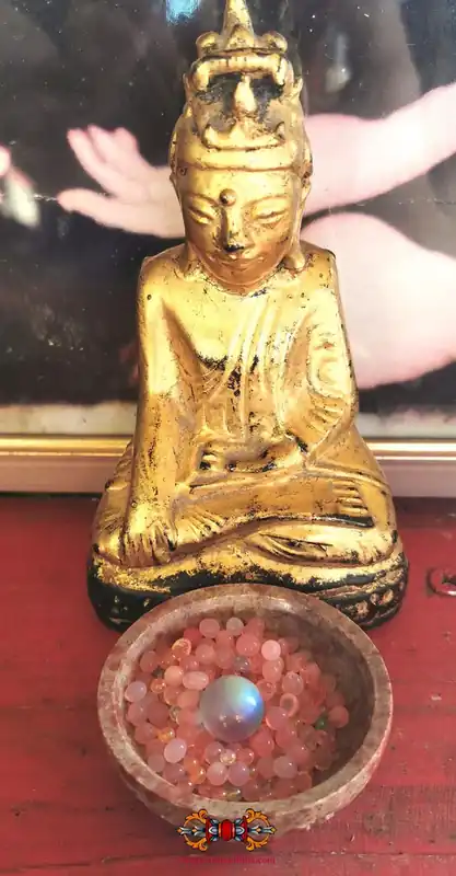Blessed Look Geow Bead and Multicolored Ringsels - Wat Phratat Nong Bua.