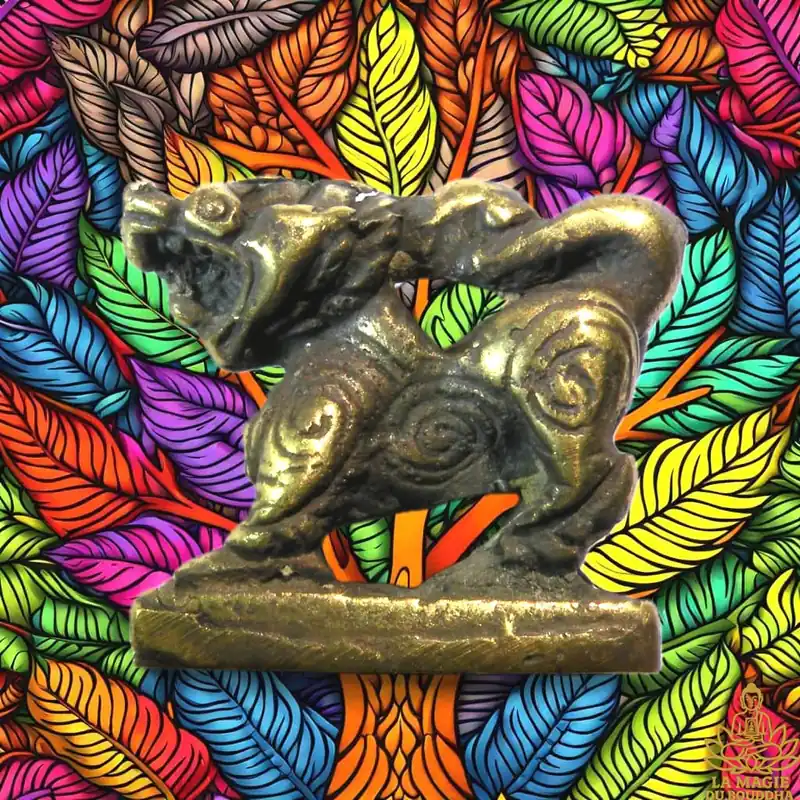 Ancient bronze amulet of Singharaj – Wat Nongpo (Luang Phor Doem lineage)