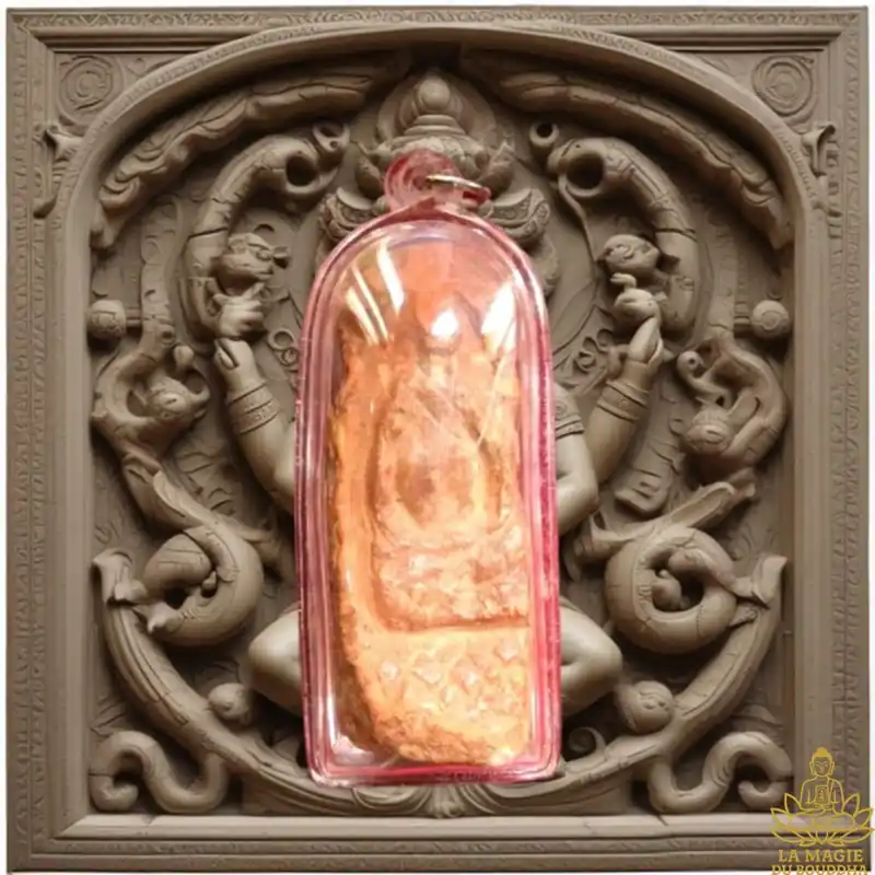 Ancient Buddhist votive tablet – Double Buddha.