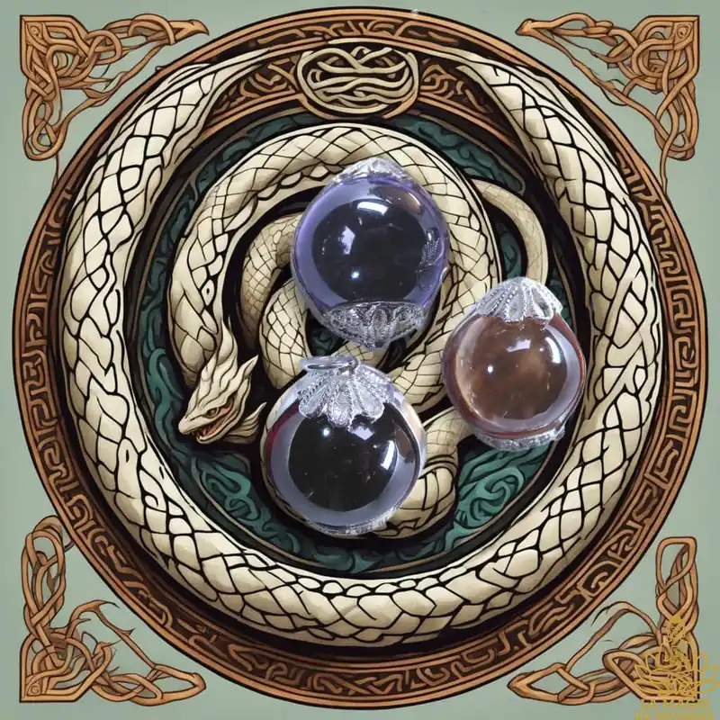 Sacred Naga crystal pendants mounted on silver.