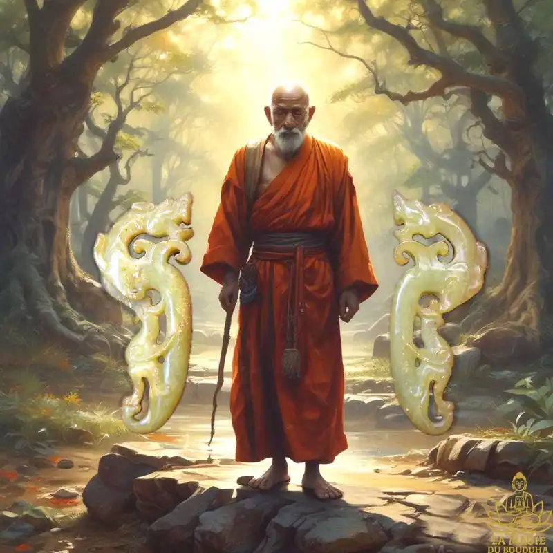 Green-Orange Jadeite Dragon Amulets – Venerable Lersi Tafai.