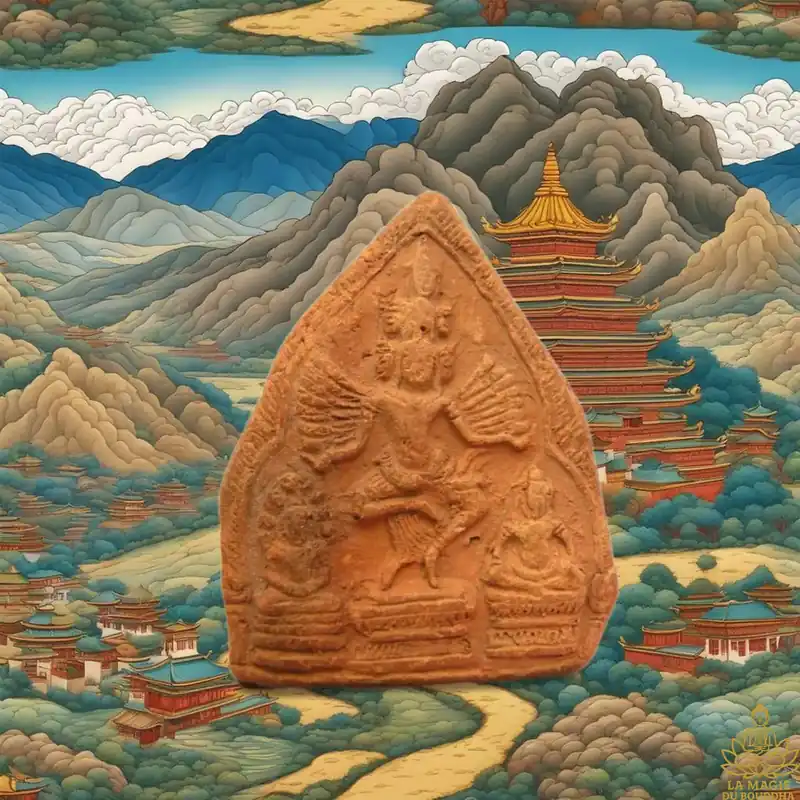 Khmer Tantric Votive Tablet – Dancing Hevajra (Lopburi Inspired)