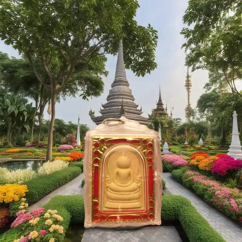 Large Phra Somdej Baramee amulet - Venerable LP Chamnian.