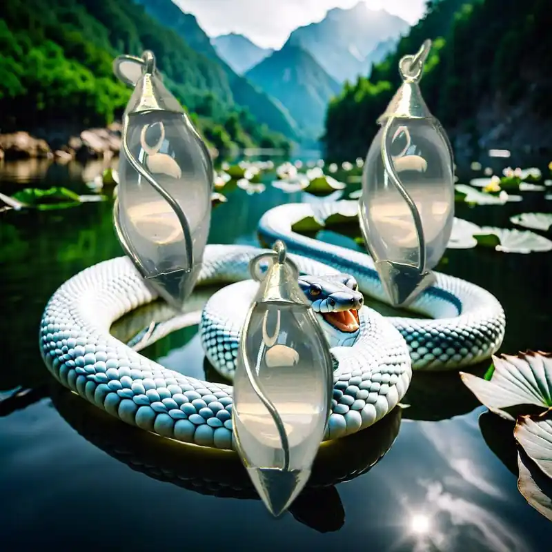 Lingam Crystal Pendant of the Nagas – Silver Setting | Purifying Amulet