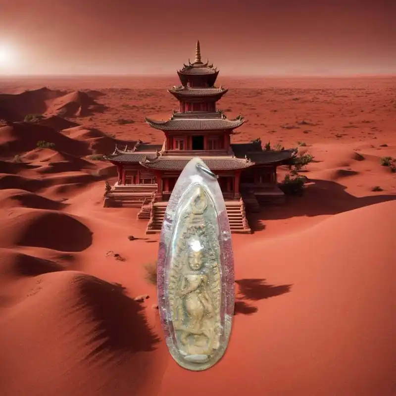 Ancient Phra Leela terracotta amulet – Luang Phor Shuang Aphayo – Wat Chee Phakhao (Singburi)