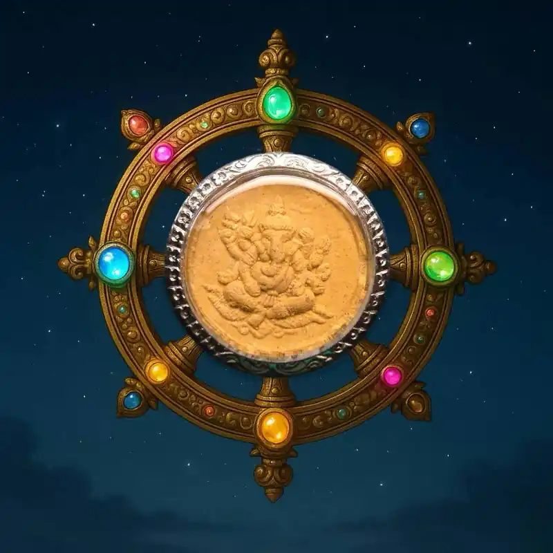 Ganesh Ruay Hai Khed Amulet – Venerable Luang Phor Thawaro (Wat Buddha, Bang Rajan)