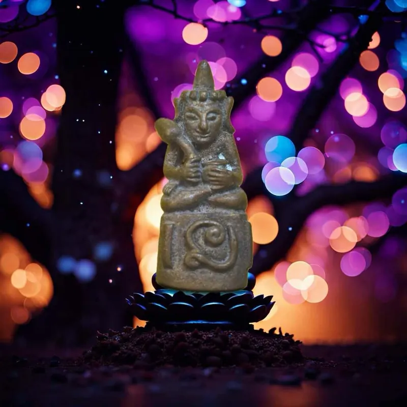 Ancient amulet of Phra Upakut – Luang Phor Thiang (Wat Bang Kham, Nakhon Pathom)
