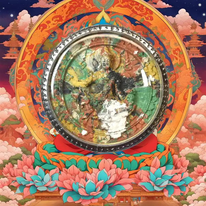 Large Jatukham Rammathep and Phra Pidta amulet – Wat Phra Mahathat (2007)