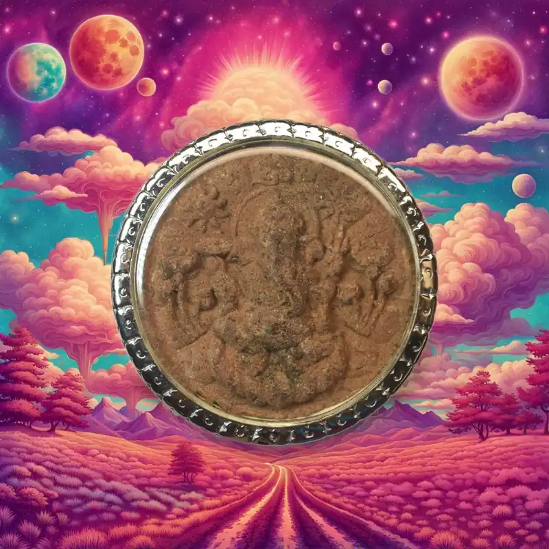 Double-sided amulet 2001 – Luang Phor Sothorn and Phra Pikanet – Luang Phor Foo (Wat Bang Samak)