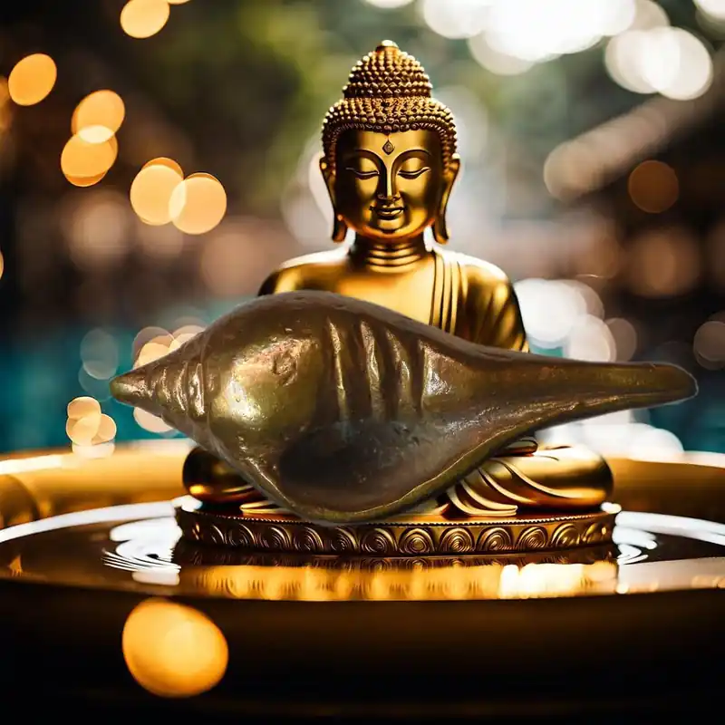 Oï Sang ritual shell in alchemical metal – Wat Huay Jorakey lineage