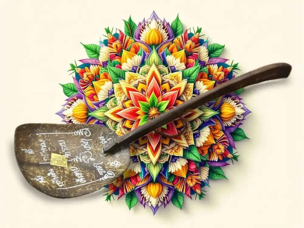 Tapphi Riak Sap magic spoon blessed at Wat Ratchanada (Bangkok)