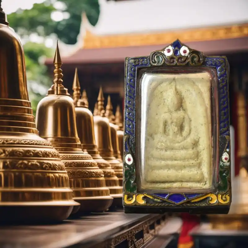 Ancient Phra Somdej Amulet – Wat Rakhang – Early 20th century – Decorated reliquary