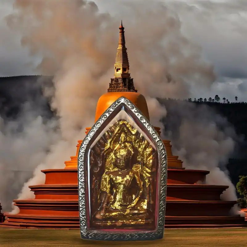 Ancient Phra Khunpen Charm Amulet – Wat Yai Chai Mongkhon (Ayutthaya)