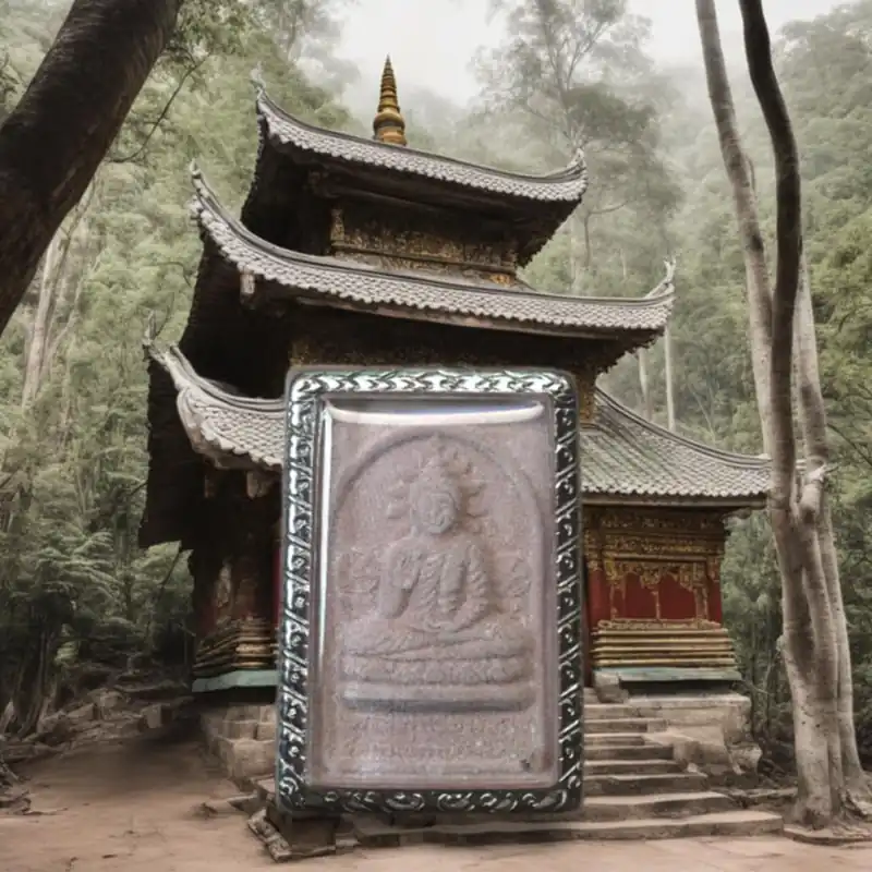 Phra Puttha Santisuk Amulet (Luang Phor Khao Analayo, Wat Barn Khao Bor, 2006)