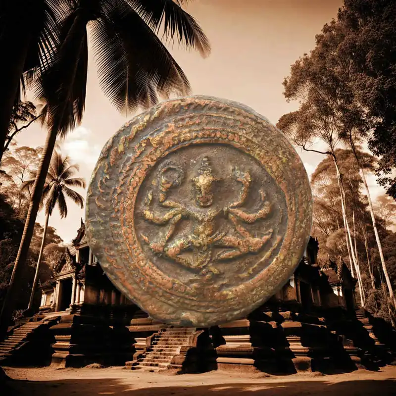 Contemporary Khmer double-sided votive tablet – Depictions of Avalokiteshvara (Lokeshwor)