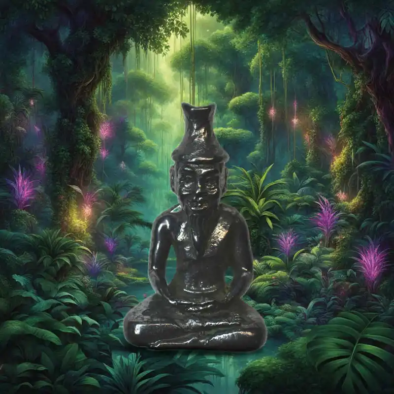 Lersi amulet in black mekkapat – Wat Ban Pang (Kruba Srivichai)