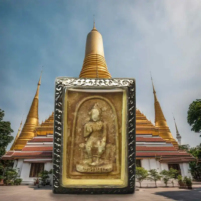Ancient amulet of Maitreya Buddha – Wat Phra Pathom Chedi (1971)