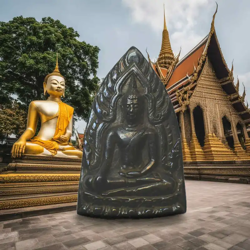 Alchemical Votive Tablet Phra Buddha Chinaraj – Wat Huay Jorakey Lineage