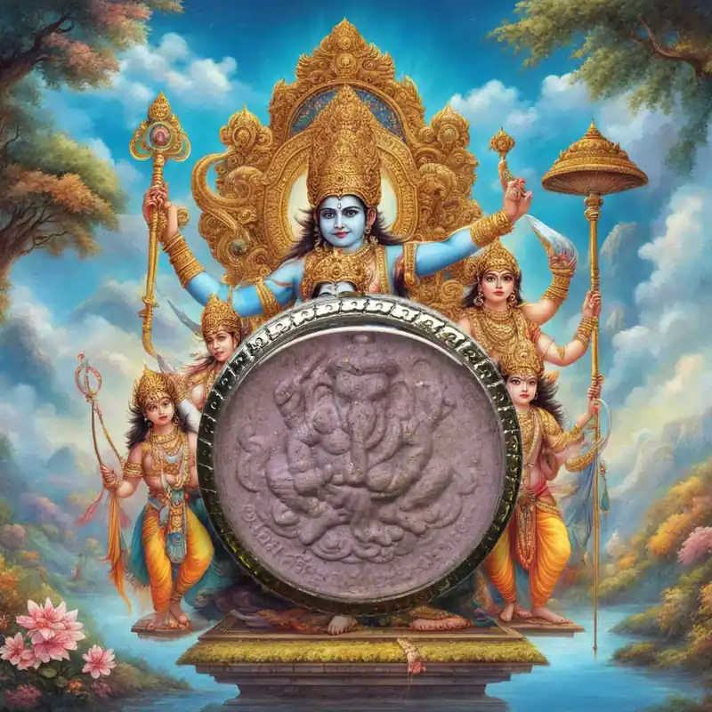 Large Purple Ganesh Amulet – “Heaven Grants Wealth” Series – Wat Kaew Fah