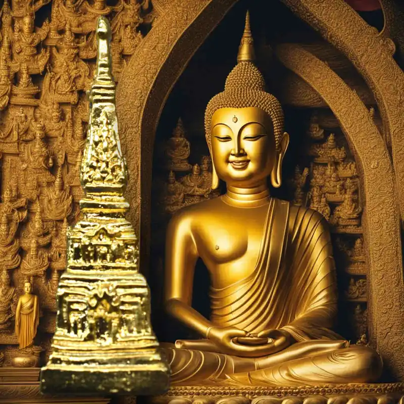 Golden amulet from Chedi Phra That Phanom – Gold of offerings (2012)