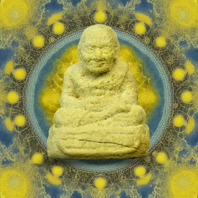 Amulette jaune de Luang Phor Thuat – Très Vénérable Lersi Po Kassem