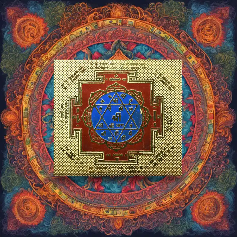 Golden Yantra of Ashta Lakshmi – Sri Ashta Lakshmi Yantra