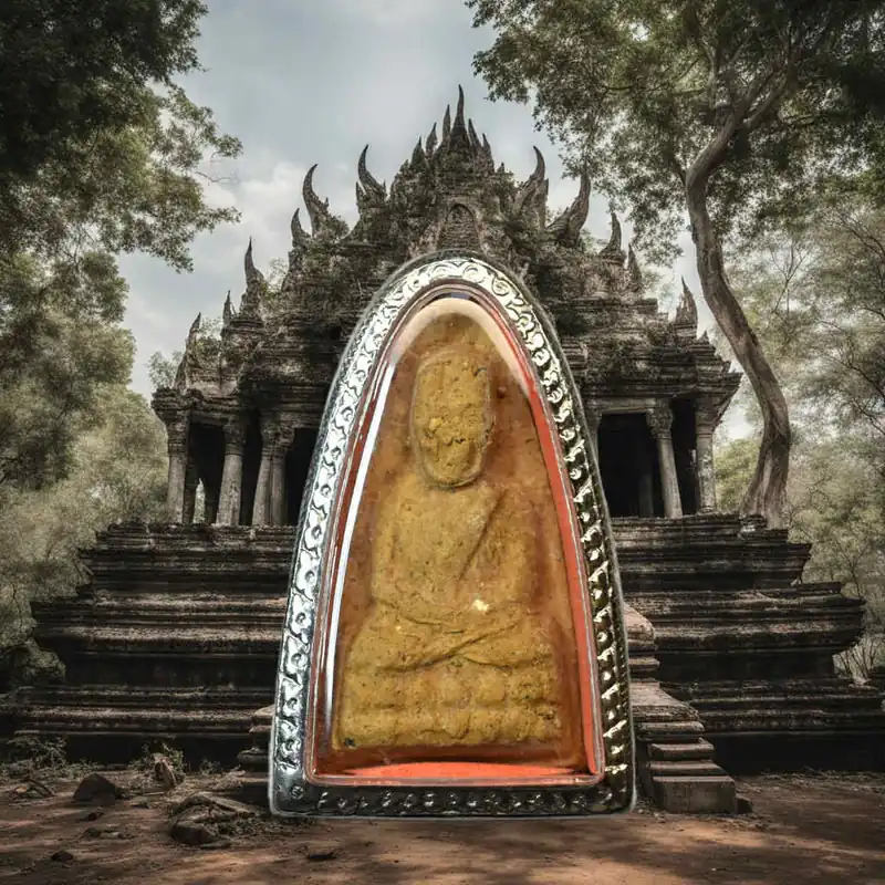 Ancient amulet from Luang Phor Thuat – Wat Chang Hai (Patani, 1995)