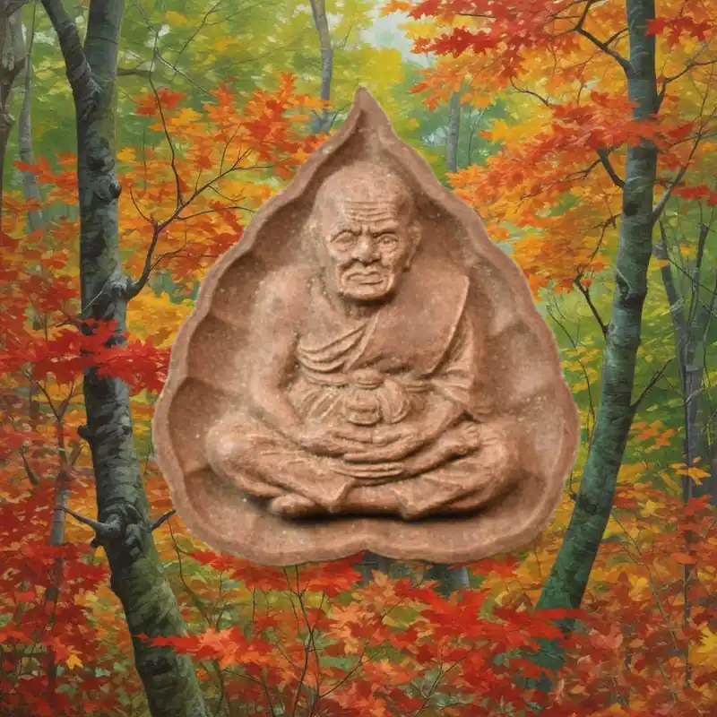 Luang Phor Thuat amulet – Sacred powder and blue iron Lek Namphi (Wat Chaimongkol – 2015)